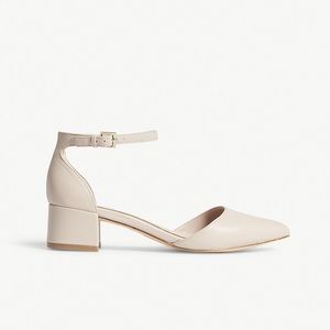 Aldo Zulian Pink Nude Strappy Block Heels Sz 8.5